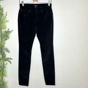 🌳 Eileen Fisher Pants Black Velvet Slim Skinny 2